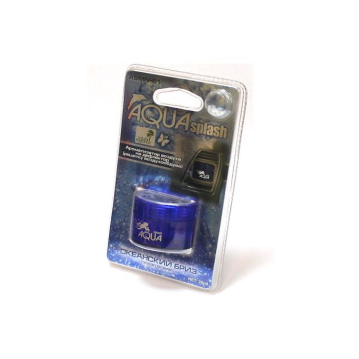 Ароматизатор воздуха на дефлектор "AQUA SPLASH" океанский бриз