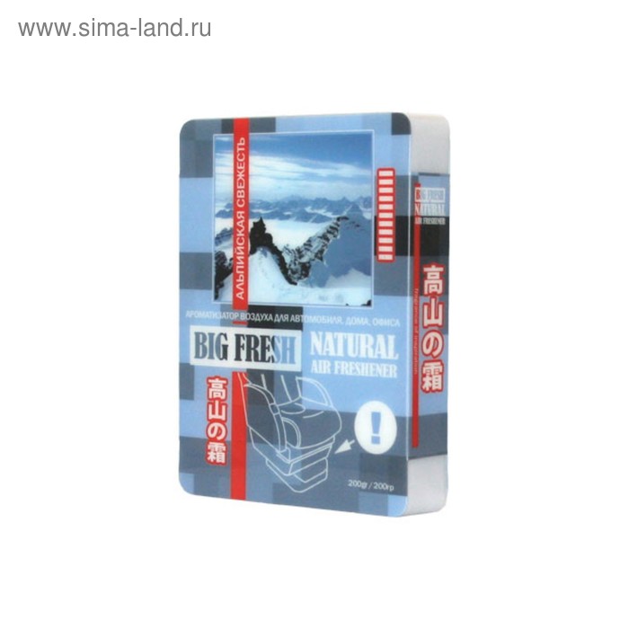 Ароматизатор воздуха BIG FRESH альпийская свежесть ароматизатор воздуха подвесной real fresh мешочек