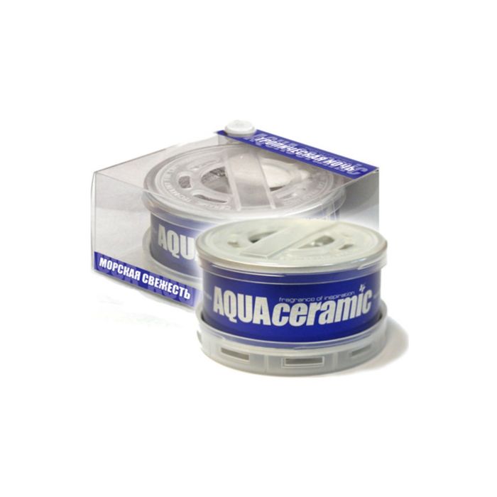 Ароматизатор воздуха керамический в металлической банке "AQUA CERAMIC" морская свежесть