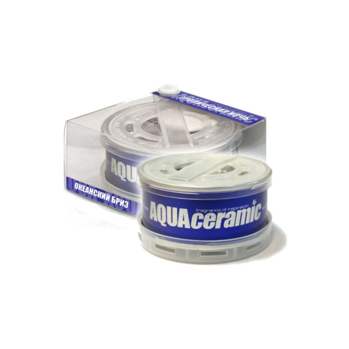 Ароматизатор воздуха керамический в металлической банке "AQUA CERAMIC" океанский бриз