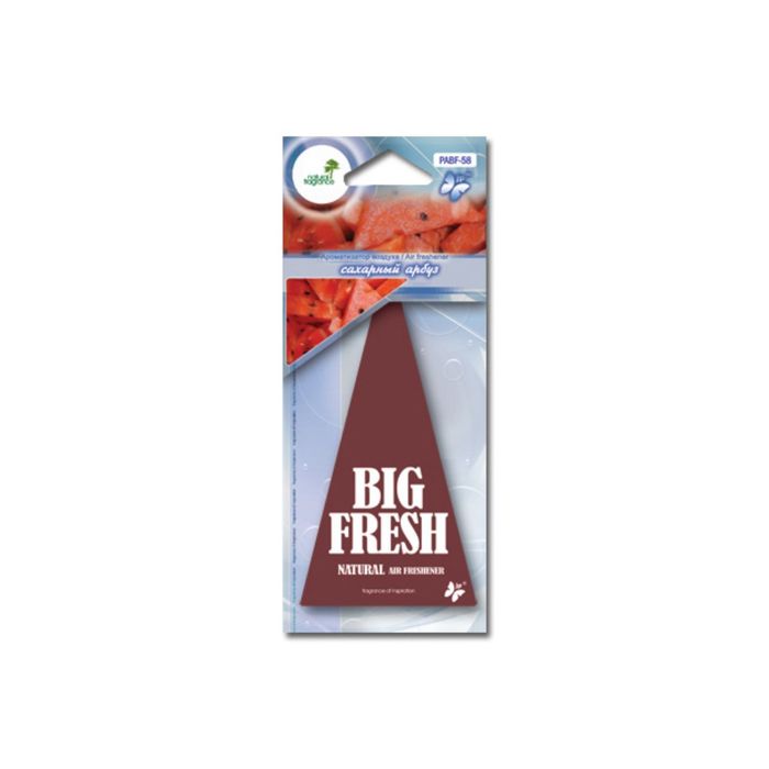 Ароматизатор воздуха бумажный "BIG FRESH" сахарный арбуз