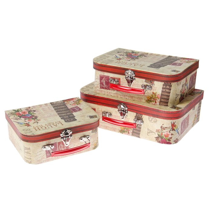 Набор коробок 3в1, 30 х 22 х 10 - 20 х 16 х 8 см