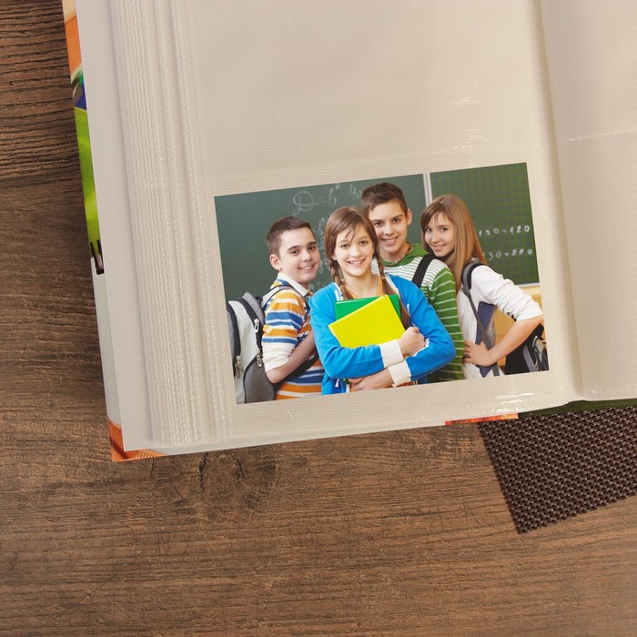 Фотоальбом на 300 фото 10х15 см "Наш класс. Самый дружный класс" 33,5х17,5 см