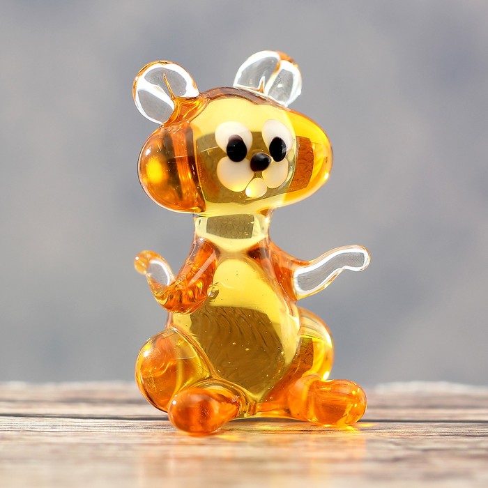 Сувенир стекло миди "Хомяк" 3х2х1 см