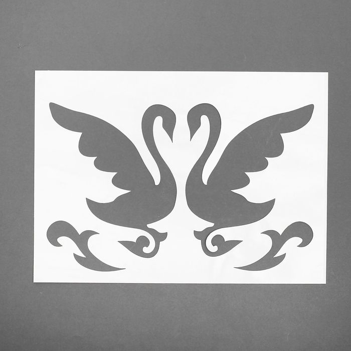 Трафареты для аэрографии на авто "Совет да любовь", набор 2 шт.