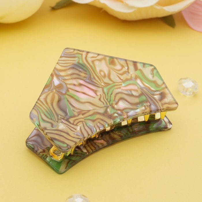 Краб для волос "Версаль" 6 см дуга цветной