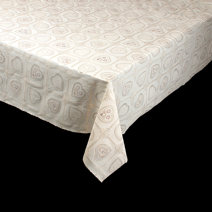 Клеенка ажурная Lace, ширина 137 см "Любовь", рулон 20 м