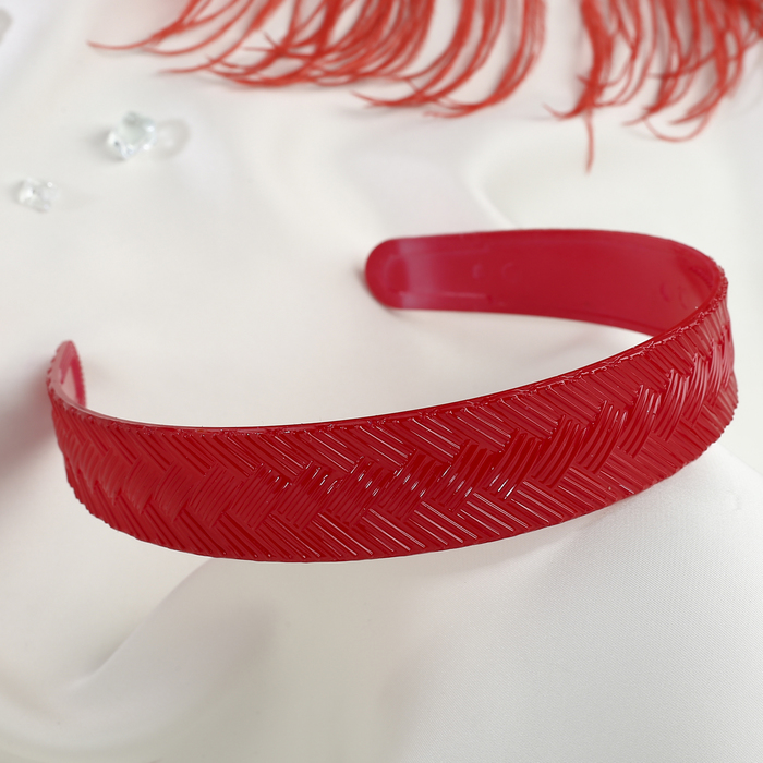 Ободок для волос "Эркас" 2,3 см, полоски, микс