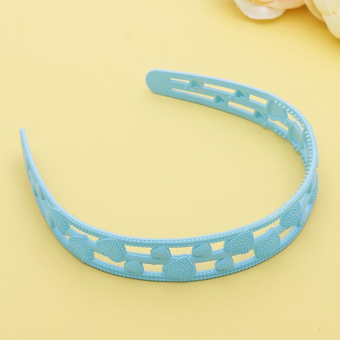 Ободок для волос "Шоу" 2,5 см, сердца, микс