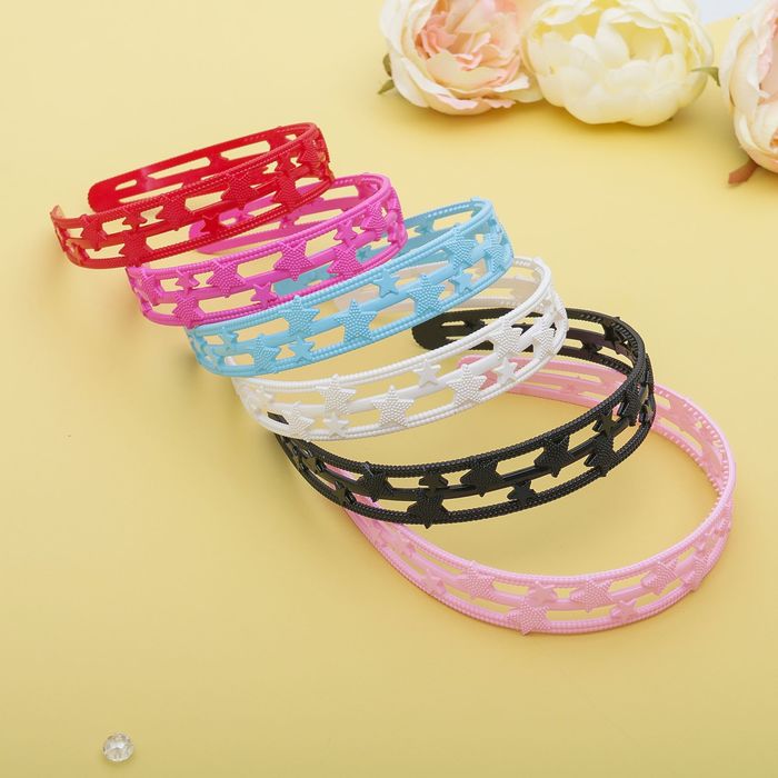 Ободок для волос "Шоу" 2,5 см, звёзды, микс