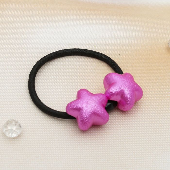 Резинка для волос "Пудра" звёзды, микс