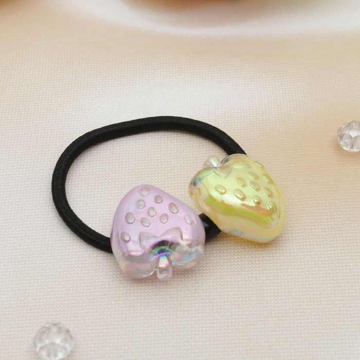 Резинка для волос "Клубничка" микс