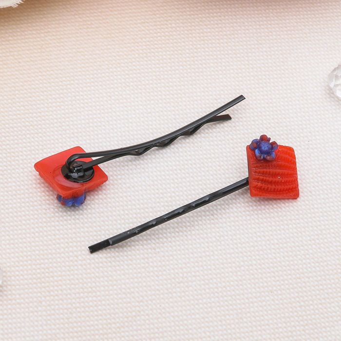 Невидимка для волос "Текстурная" (набор 20 шт) 5 см, ромб