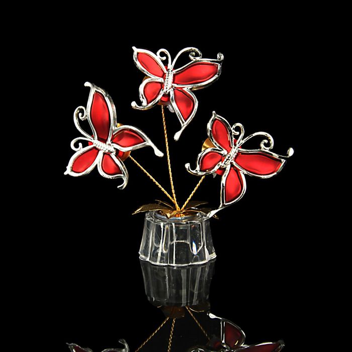 Сувенир "Три бабочки", МИКС