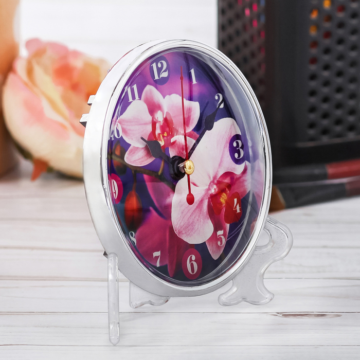 Часы настольные "Орхидея"
