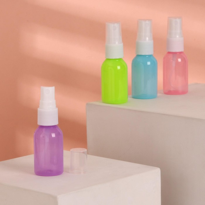 

Бутылочка для хранения, с распылителем, 30 мл, цвет белый/МИКС