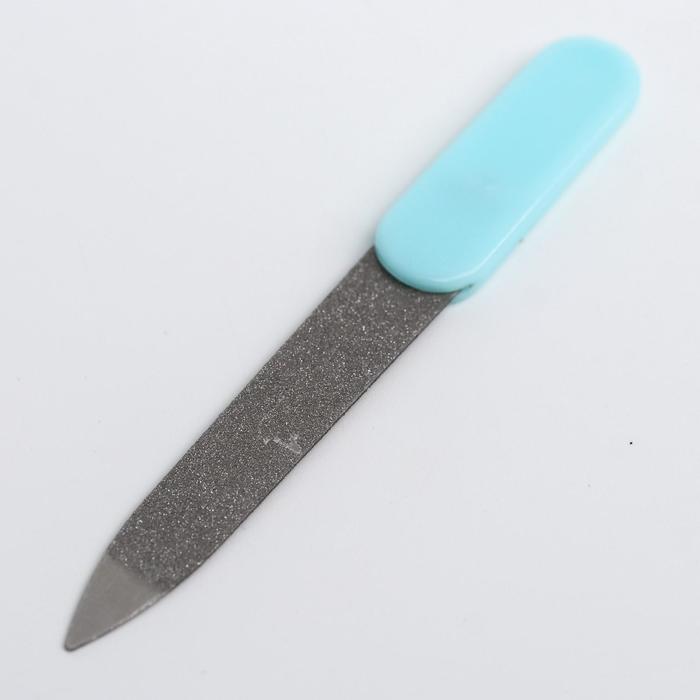 Детский маникюрный набор: безопасные ножницы с колпачком, щипчики, пилочка, от 0 мес., цвет голубой