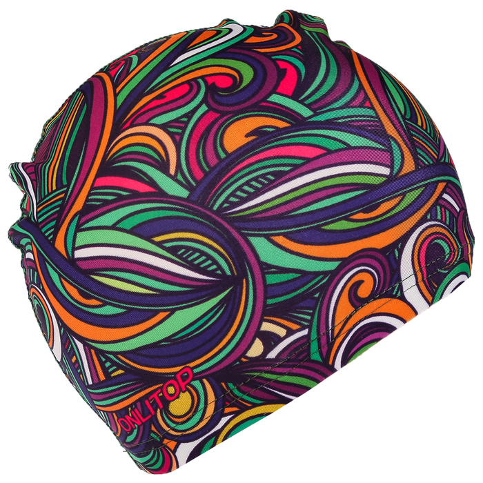 Шапочка для плавания, детская "Узор" OL-011, текстиль