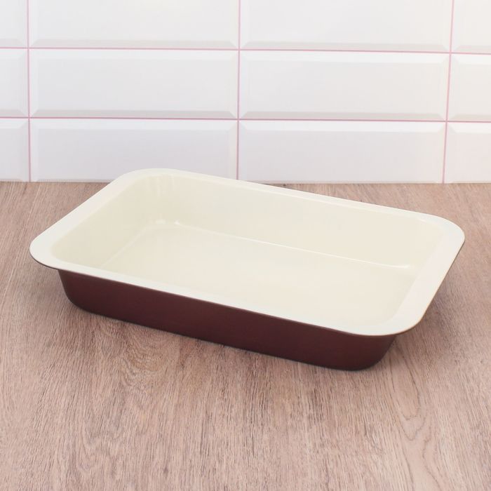 Форма для выпечки с керамическим покрытием "Флёри. Прямоугольник" 36,5х24,5х6 см