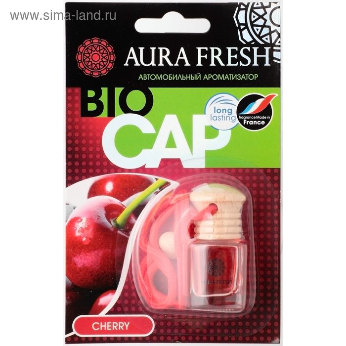 Ароматизатор AURA FRESH BIO CAP, аромат: Cherry ароматизатор aura фреш эко 04
