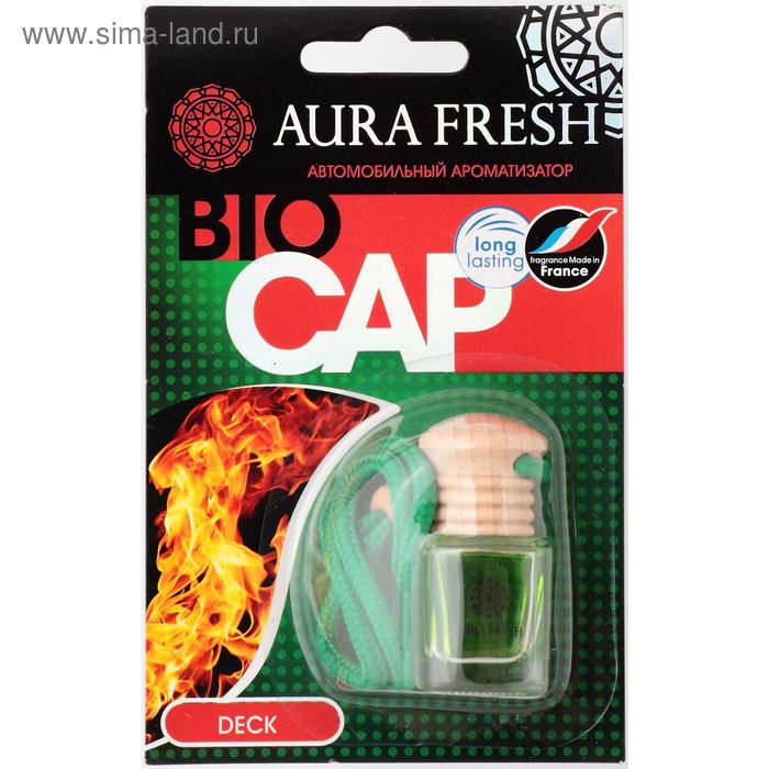 ароматизатор на дефлектор aura fresh mr fun lemon Ароматизатор AURA FRESH BIO CAP, аромат: Deck