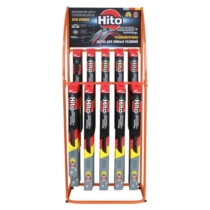 Щетка стеклоочистителя HITO X7 24", 60 см, всесезонная, графитовое покрытие, гибридная