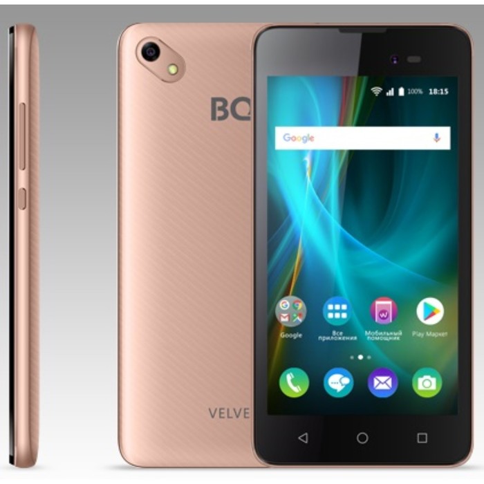 Смартфон BQ S-5035 Velvet Rose Gold 5,0"TN,854*480, 8Gb, 1Gb RAM, 8Mp+5Mp,Android 7.0