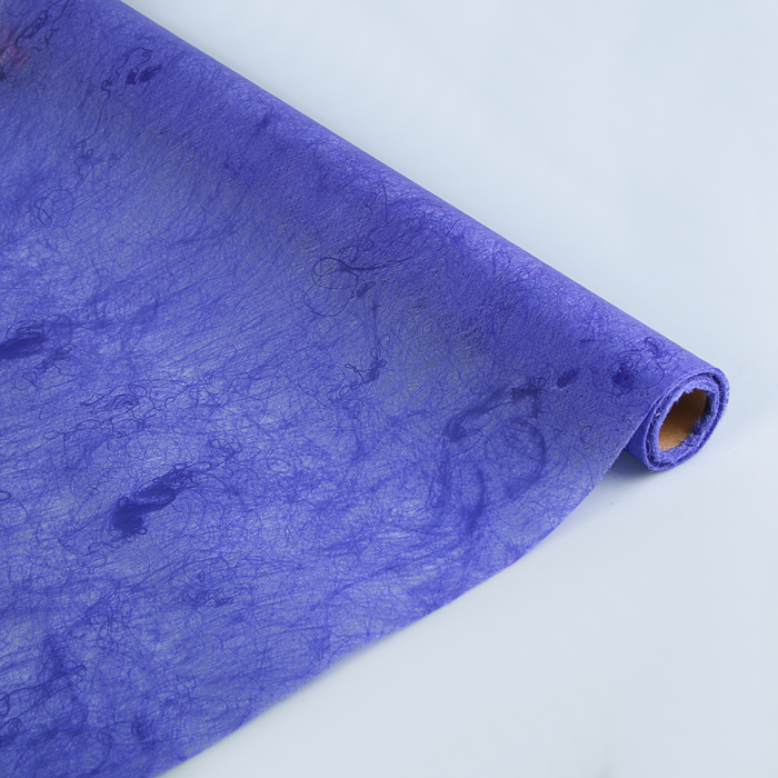 Фетр ламинированный "Мрамор" , фиолетовый, 60 см х 5 м