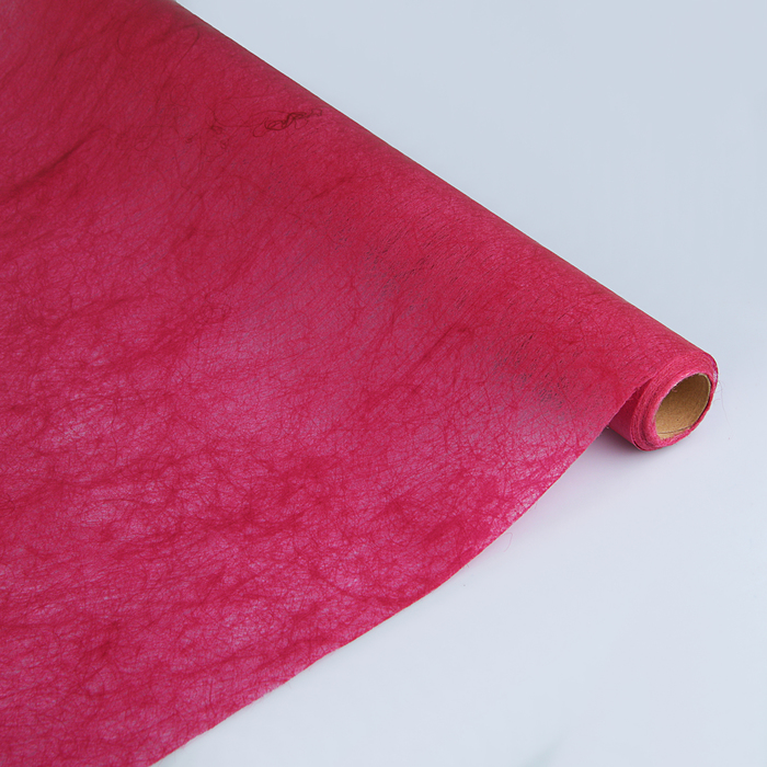 Фетр ламинированный "Мрамор" , винный, 60 см х 5 м