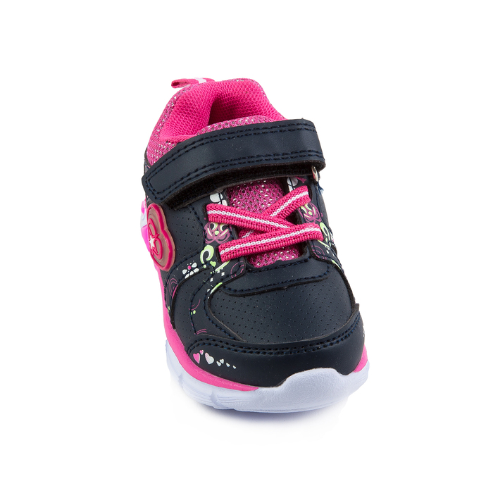 Кроссовки со светодиодами для девочек арт. E7873, цвет синий, размер 21