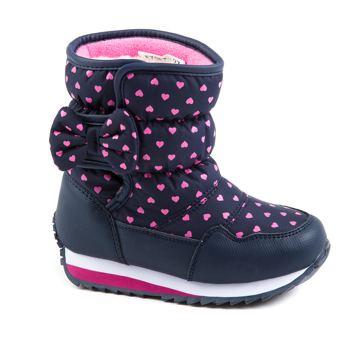 Дутики для девочек арт. F7567, цвет тёмно-синий, размер 28