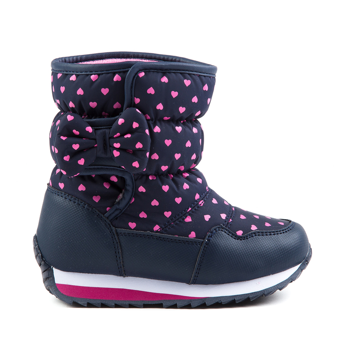 Дутики для девочек арт. F7567, цвет тёмно-синий, размер 29