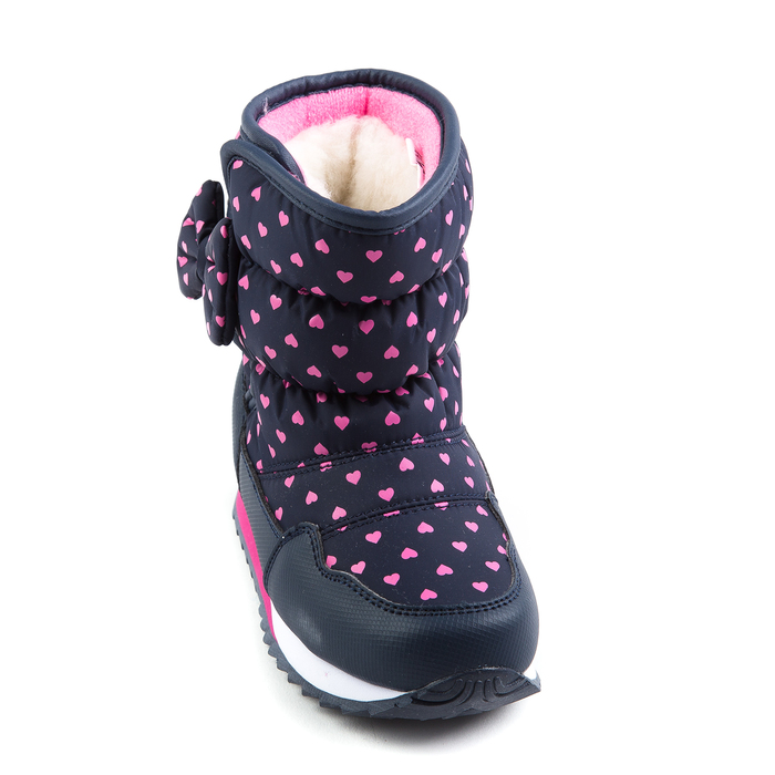 Дутики для девочек арт. F7567, цвет тёмно-синий, размер 29