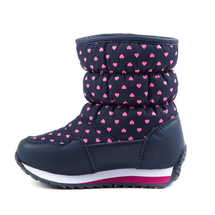 Дутики для девочек арт. F7567, цвет тёмно-синий, размер 30