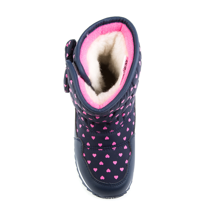 Дутики для девочек арт. F7567, цвет тёмно-синий, размер 30