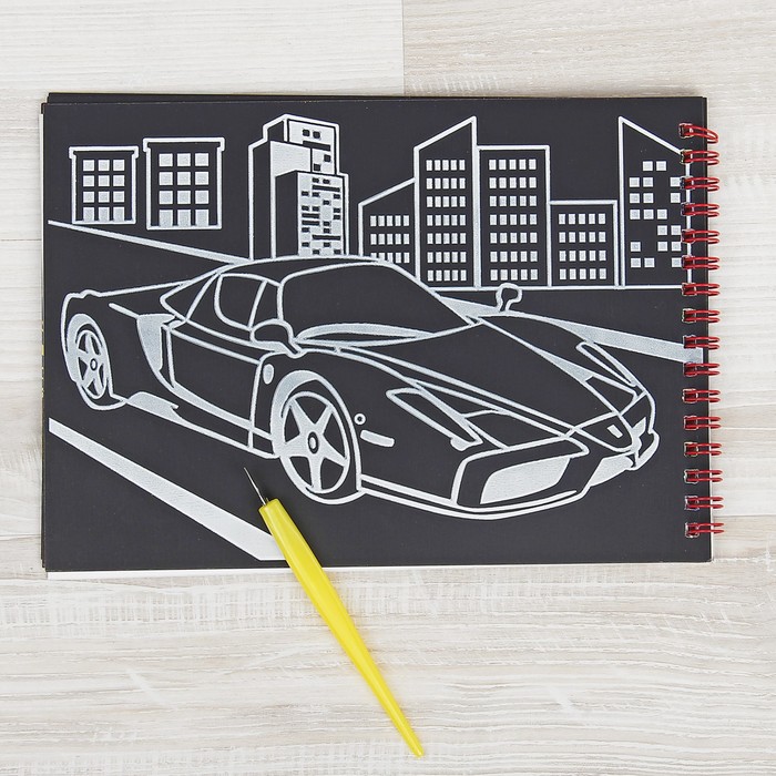 Набор для творчества "Гравюра-блокнот" серия GRATTAGE, А5, 6 стр.