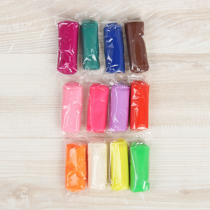 Набор для творчества «Тесто для лепки» MASTER DO, коробка эконом 12 цветов