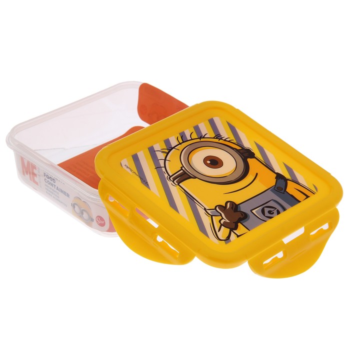 Контейнер 500 мл "Миньоны. Правила", квадратный