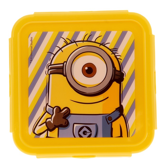 Контейнер 500 мл "Миньоны. Правила", квадратный