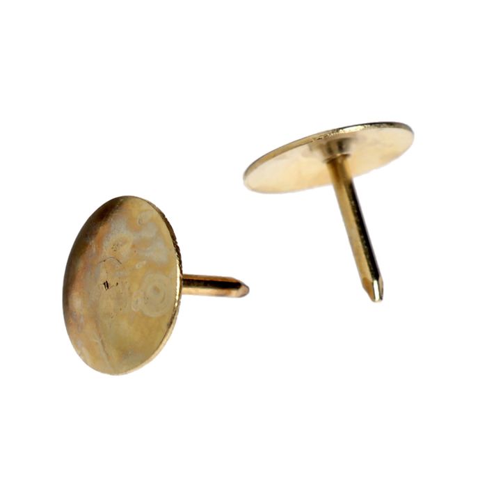 Кнопки канцелярские омедненные 10мм 50шт GLOBUS карт/упак