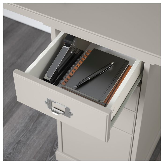 Тумба с ящиками, цвет светло-серый КЛИМПЕН