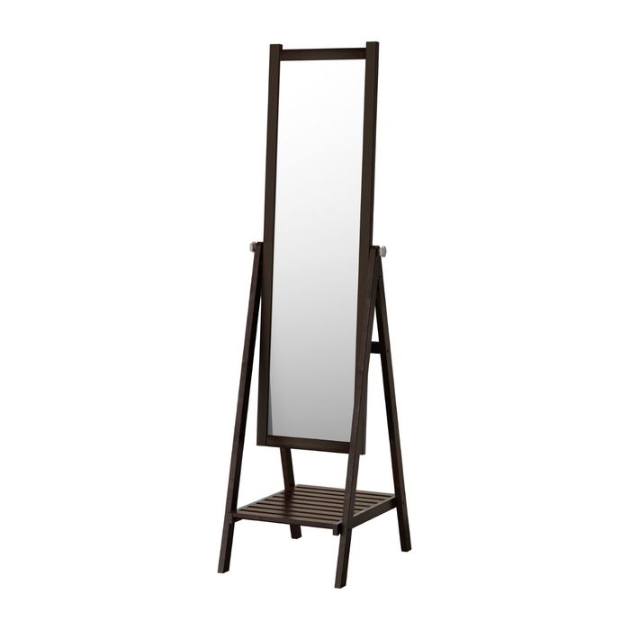 Зеркало напольное, морилка черно-коричневая ИСФЬЁРДЕН