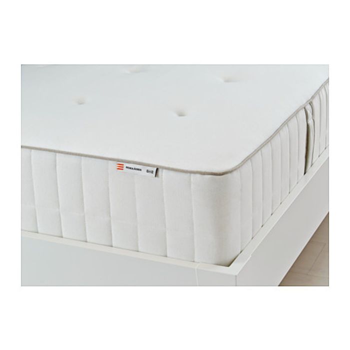 Матрас с пружинами карманного типа, жесткий, цвет белый ХОККОСЕН