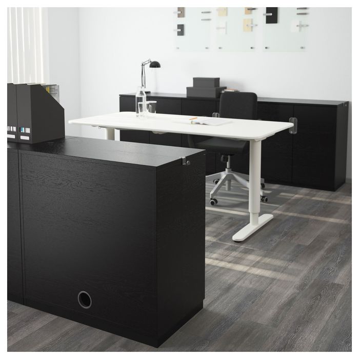 Шкаф с дверями, цвет черно-коричневый ГАЛАНТ