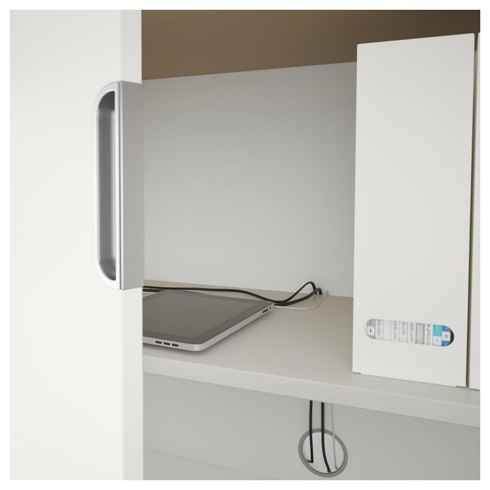 Шкаф с дверями, цвет белый ГАЛАНТ