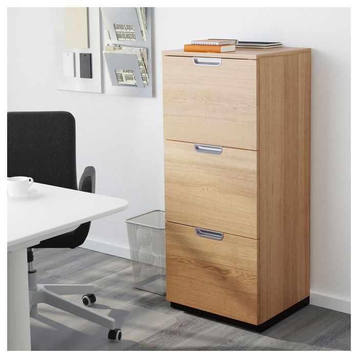 Шкаф для папок, дубовый шпон ГАЛАНТ