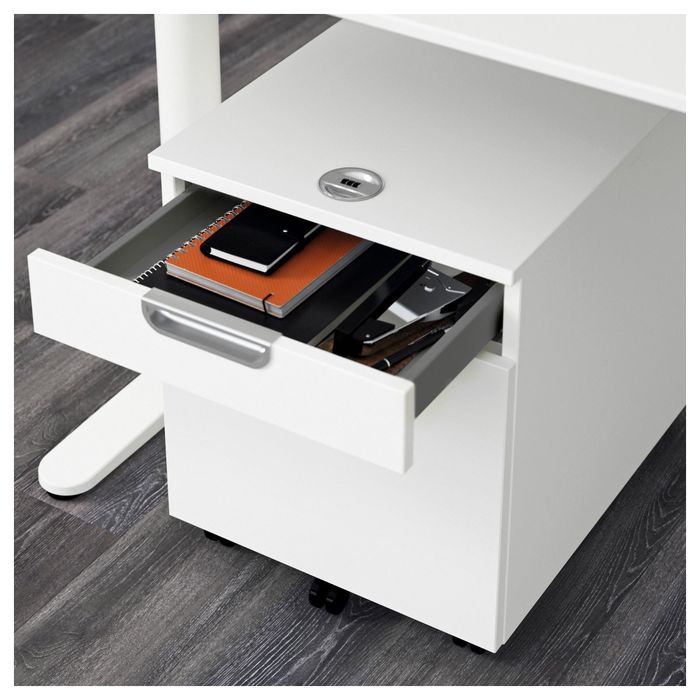 Тумба с отделением для папок, цвет белый ГАЛАНТ