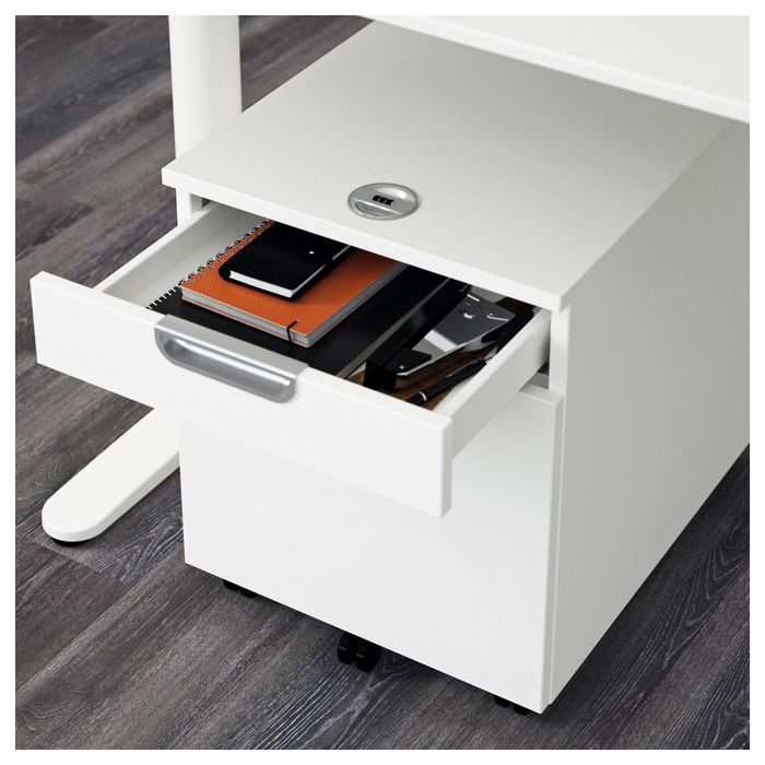 Тумба с отделением для папок, цвет белый ГАЛАНТ