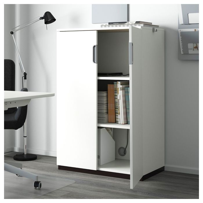 Шкаф с дверями, цвет белый ГАЛАНТ