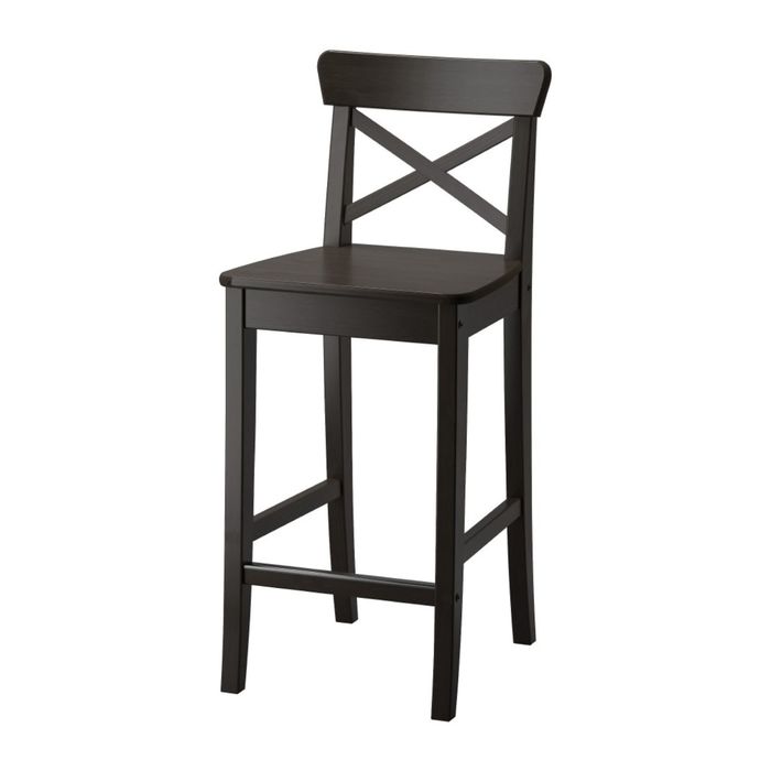 Стул барный, цвет коричнево-чёрный ИНГОЛЬФ
